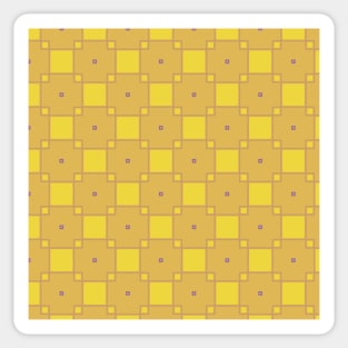 Yellow and gold squares Sticker